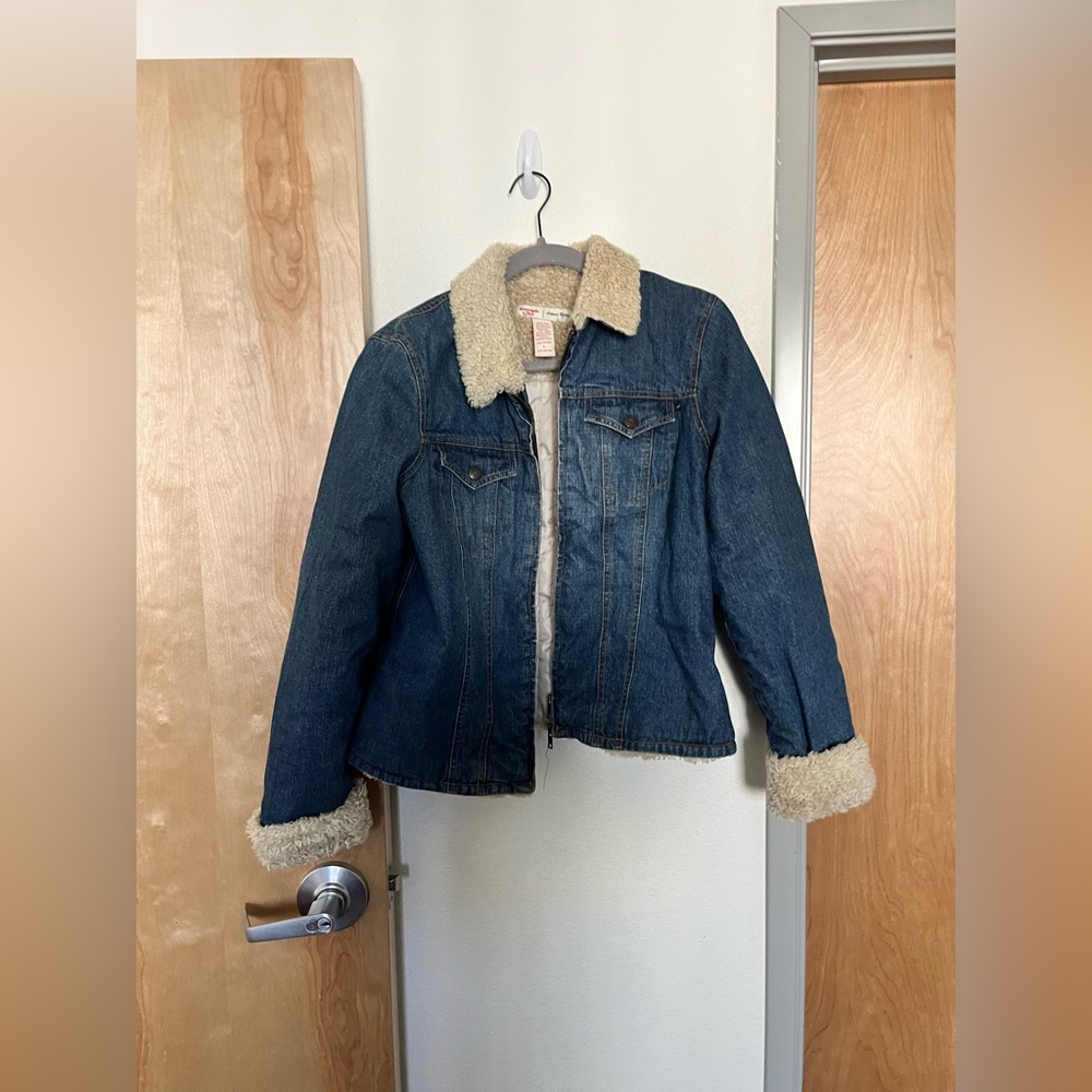 American Eagle Sherpa Lined Thermal Jean Jacket